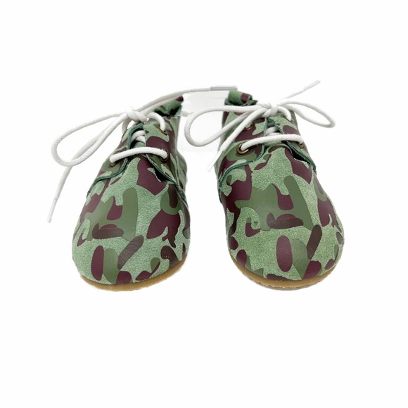 Piper Finn Camouflage Low Top Oxfords Hard Sole 6 Camo - Picture 3 of 6